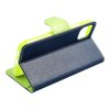 Pouzdro Fancy Book SAMSUNG Galaxy A55 navy blue / limonka