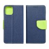 Pouzdro Fancy Book SAMSUNG Galaxy A55 navy blue / limonka