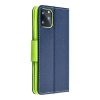 Pouzdro Fancy Book SAMSUNG Galaxy A55 navy blue / limonka
