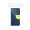 Pouzdro Fancy Book SAMSUNG Galaxy A55 navy blue / limonka