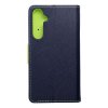 Pouzdro Fancy Book SAMSUNG Galaxy A55 navy blue / limonka