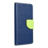Pouzdro Fancy Book SAMSUNG Galaxy A55 navy blue / limonka