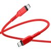 HOCO kabel typ C na typ C PD QC 3A 60W X59 1 m červený