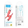 HOCO kabel typ C na typ C PD QC 3A 60W X59 1 m červený