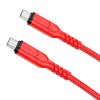 HOCO kabel typ C na typ C PD QC 3A 60W X59 1 m červený