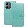 Pouzdro Forcell MEZZO Book XIAOMI Redmi NOTE 13 4G mandala zelené