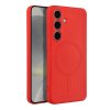 Pouzdro Silicone Mag Cover SAMSUNG Galaxy S24 červené