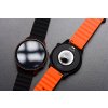 PasekdoSamsungGalaxyWatchForcellForcellF-DesignFS01dziurkisilikon22mmpomaraczowy9