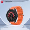 PasekdoSamsungGalaxyWatchForcellForcellF-DesignFS01dziurkisilikon22mmpomaraczowy3
