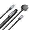 HOCO 2 v 1 indukční nabíječka typu C pro Apple Watch + nabíjecí kabel Lightning PD QC 3A CW54 1,2 m černý