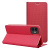Pouzdro Forcell Luna Carbon APPLE IPHONE 11 červené