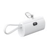 FORCELL Powerbank F-Energy Power Plug F5K3 5 000mAh s vestavěným konektorem do Lightning 8-PIN PD 20W bílá
