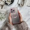 Pouzdro GLAM APPLE IPHONE 16 pudrově růžové