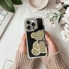 Pouzdro TEDDY BEAR APPLE IPHONE 14 Pro Max zlaté