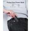 VEGER powerbank 5000 mAh s vestavěným konektorem Lightning PlugOn PD QC3.0 2,4A 20W W0558P černá