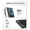 VEGER powerbank 10 000 mAh s indukčním nabíjením kompatibilní s MagSafe PD QC3.0 2A 20W MagOn (VP1151 / W1151) černá