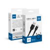 Kabel BLUE STAR 3A USB A na Typ C DC-001AC3.0 1 m černý