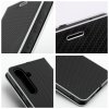 Pouzdro LUNA Book Carbon OPPO A53 2020 / A53s černé