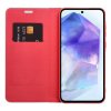 Pouzdro LUNA Book Carbon SAMSUNG Galaxy A50 červené