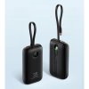 VEGER powerbank 10000 mAh s vestavěnými kabely Typ C / Lightning PD QC3.0 35W K1 (W1188) černá