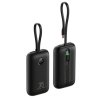 VEGER powerbank 10000 mAh s vestavěnými kabely Typ C / Lightning PD QC3.0 35W K1 (W1188) černá
