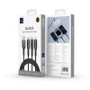 Kabel USB serie Starlink Wi-C045E 3w1 USB A na USB C, Micro USB, Lightning 3,1A 1m - černý