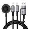 Kabel USB serie Legend Wi-C050 5w1 Fast Charging USB A/USB C na C+L+Wireless 100W - černý