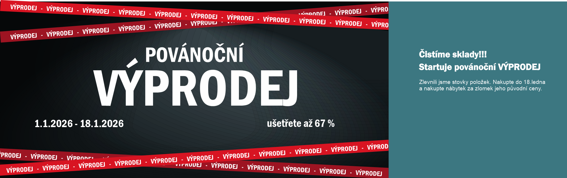 Povánoční výprodej