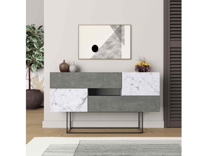 luxusne konzolovy stolik retro seda biela carrara lucia yfnkvadbtjj4sgwt