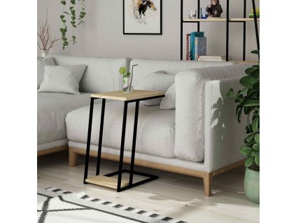 loftove industrialne prirucny stolik dub haarken wafrcyadarmvefjh