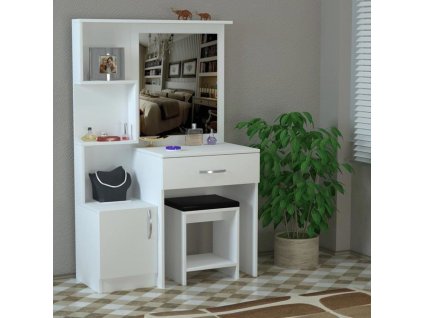 kosmeticky stolek bila