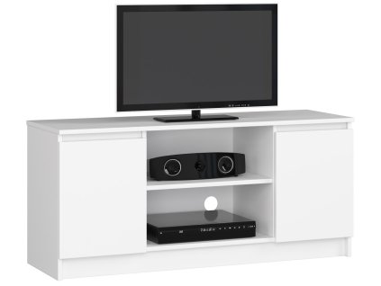 szafka rtv k 120cm 2d 1p biala lcxznqbla0qrfof8