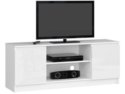szafka rtv k 140cm 2d 1p bialy akryl wysoki polysk 1vl1msivxkm7oxtx