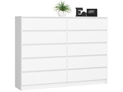 komoda k160 10 szuflad biala f6h79zjlcwlepvwd