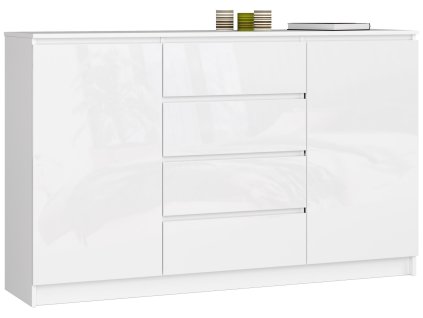 komoda k160 2 drzwi 4 szuflady biala wysoki polysk fpzdqo1rgv9vzdxb