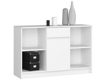 komoda b 17 120cm 1 szuflada 1 drzwi biala yro7afmy23hfb3zo