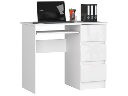 biurko komputerowe a 6 biale bialy polysk prawe m2hmkwcrsycsn7kg