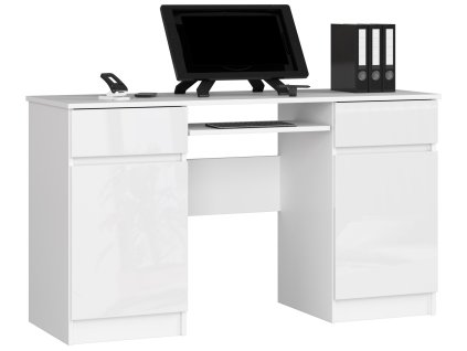 biurko komputerowe a5 135cm biale bialy polysk urhazdxs2mmhodj7