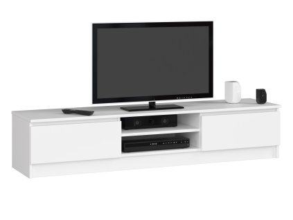 szafka rtv k 160cm 2d 1p biala kbzu1tdyusvacgrl
