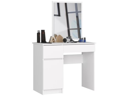 toaletka kosmetyczna z lustrem p 2sl 500x600 lewa biala 8mlysdjte5two8bm