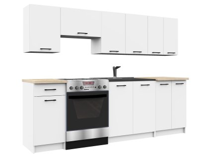 meble kuchenne zestaw 24m bialy za6plxvjnctdsapd