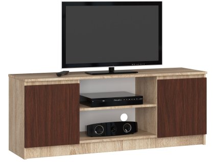 szafka rtv k 140cm 2d 1p sonoma wenge dy39i8thuaovlosa