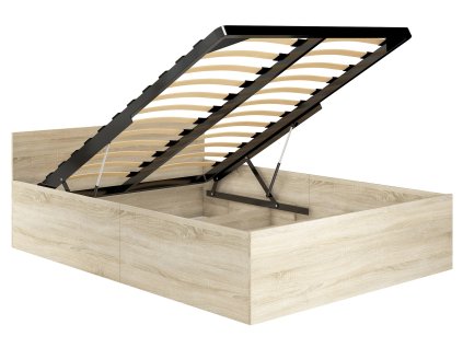 lozko 120x200 clp ze stelazem podnoszonym dab sonoma k9szewvavr6bw5w1