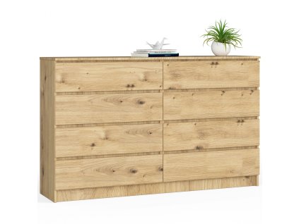 komoda do salonu k 160 cm 8 szuflad dab artisan xdhccylc2iflvvun