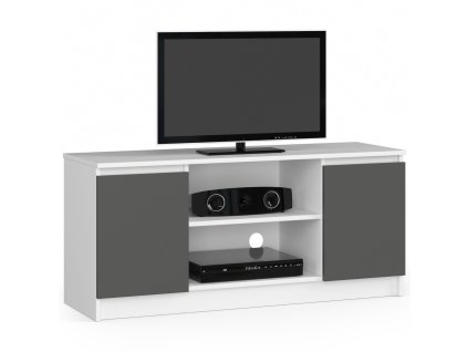 szafka rtv 120 cm pod telewizor biala grafit szary a3arhzredmlbmmmm