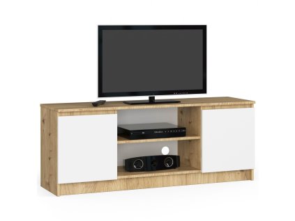 szafka rtv 140 cm pod telewizor dab artisan biala zhbskzp8taywv7rk
