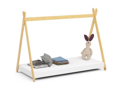 lozko dzieciece 180x80 gem z materacem biale 0c9et0kx0ub1jhmb