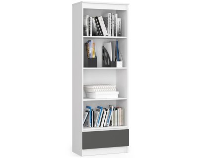 regal r 60 cm clp 1 szuflada 4 polki bialy grafit szary gun28fwuv1qlxhnl