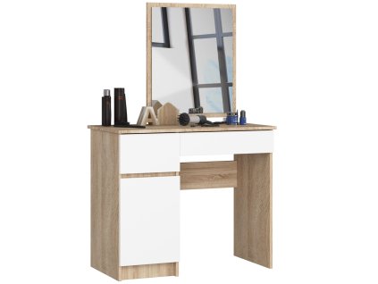 toaletka kosmetyczna z lustrem p 2sl 500x600 lewa dab sonoma biala lpq0as2lkif9tdh8