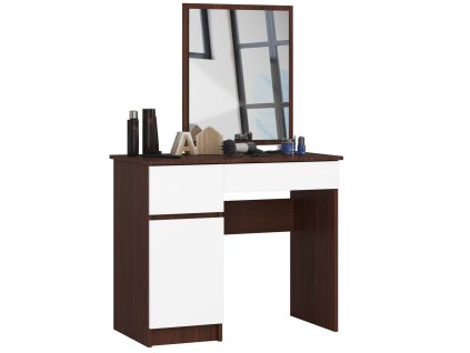 toaletka kosmetyczna z lustrem p 2sl 500x600 lewa wenge biala asqfvlxzgntgrqyd